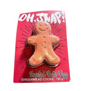 My Beauty Spot Oh, Snap! Gingerbread Man Cookie Scented Bath Fizz Bomb 5.2 oz